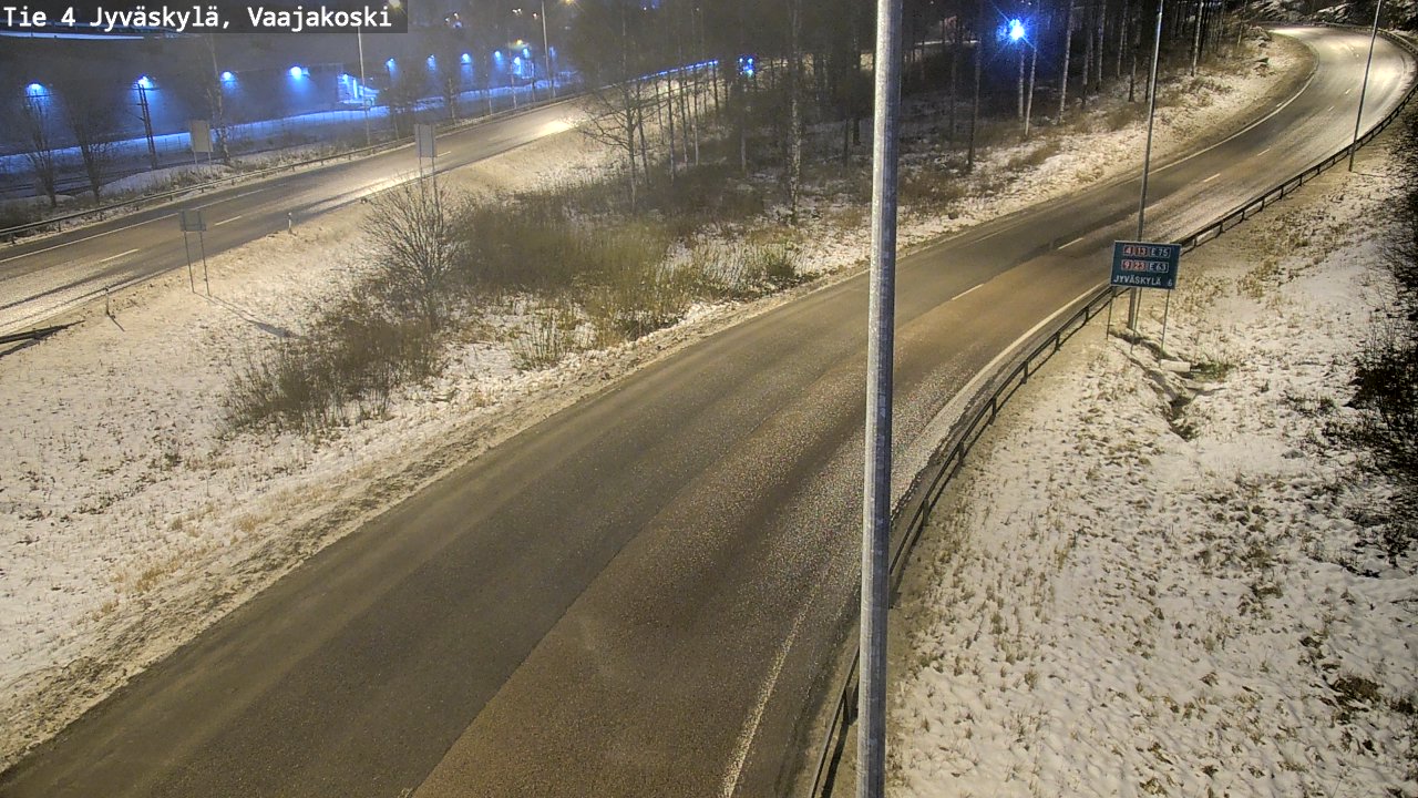 Weather Camera Image Väg 4 Jyväskylä, Vaajakoski, Jyväskylä, Keski-Suomi
