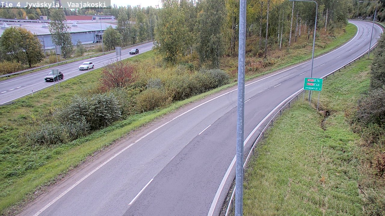 Weather Camera Image Road 4 Jyväskylä, Vaajakoski, Jyväskylä, Keski-Suomi
