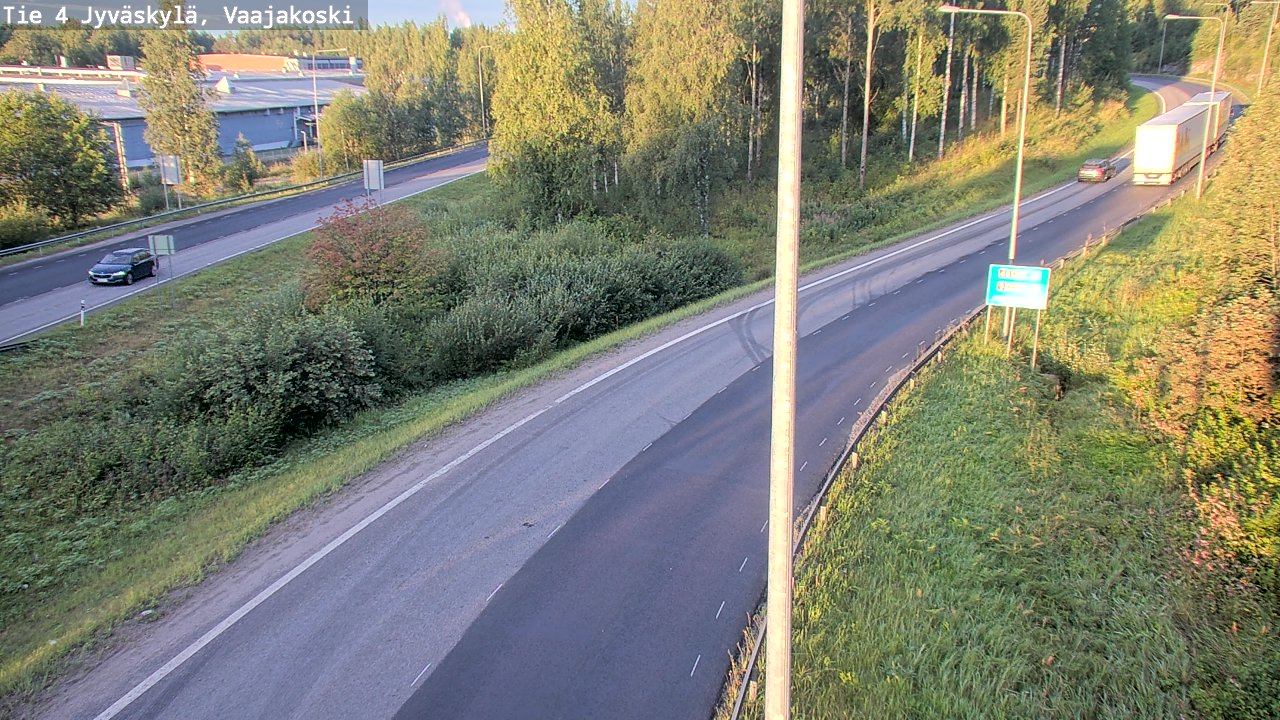 Weather Camera Image Road 4 Jyväskylä, Vaajakoski, Jyväskylä, Keski-Suomi