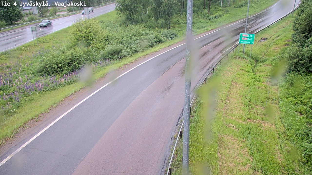 Weather Camera Image Väg 4 Jyväskylä, Vaajakoski, Jyväskylä, Keski-Suomi