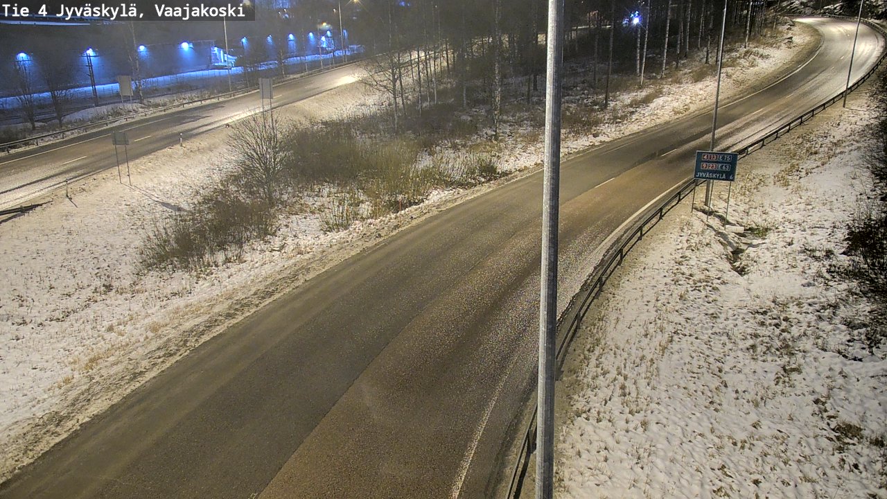 Weather Camera Image Väg 4 Jyväskylä, Vaajakoski, Jyväskylä, Keski-Suomi