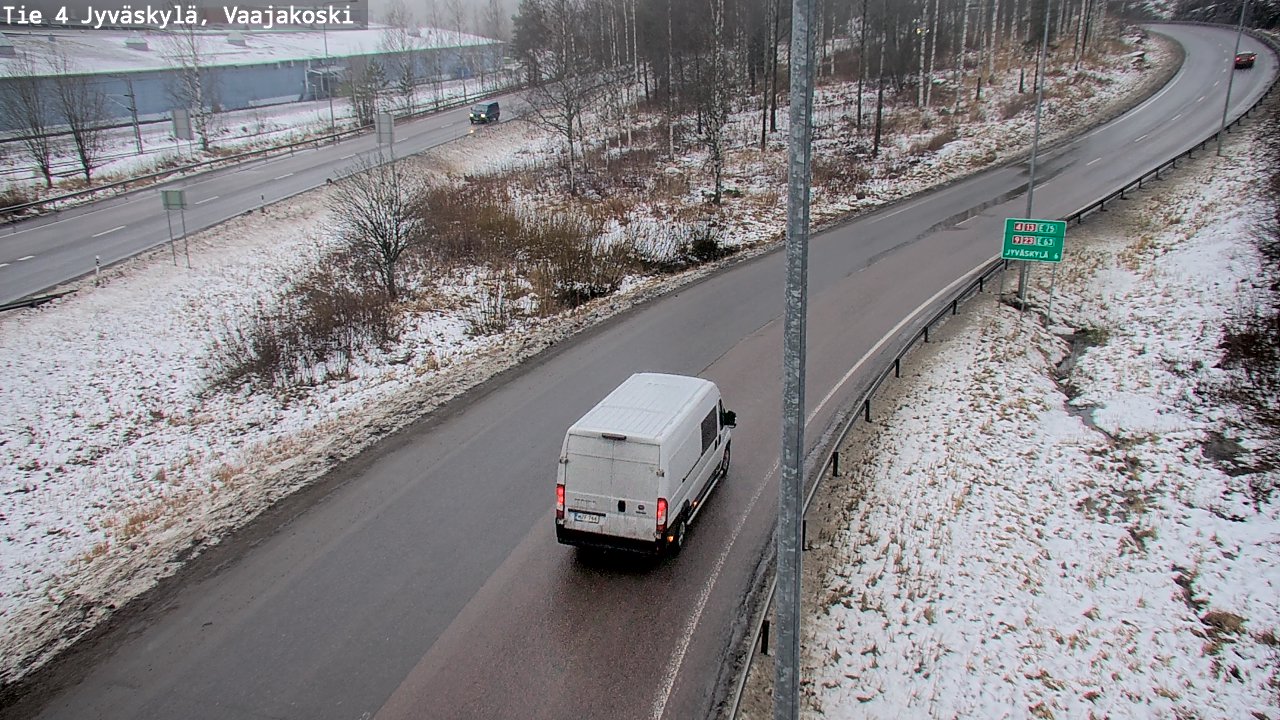 Weather Camera Image Väg 4 Jyväskylä, Vaajakoski, Jyväskylä, Keski-Suomi