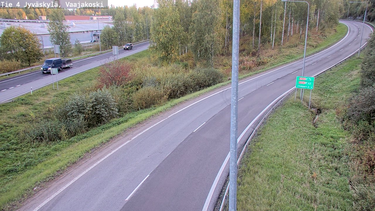 Weather Camera Image Road 4 Jyväskylä, Vaajakoski, Jyväskylä, Keski-Suomi