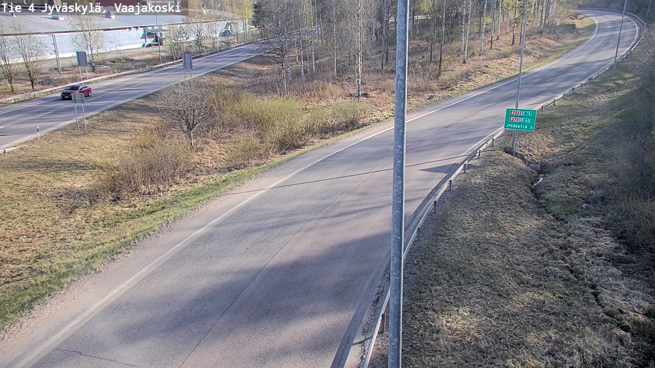 Weather Camera Image Road 4 Jyväskylä, Vaajakoski, Jyväskylä, Keski-Suomi