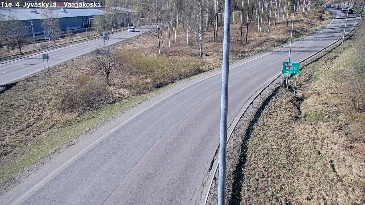 Weather Camera Image Road 4 Jyväskylä, Vaajakoski, Jyväskylä, Keski-Suomi