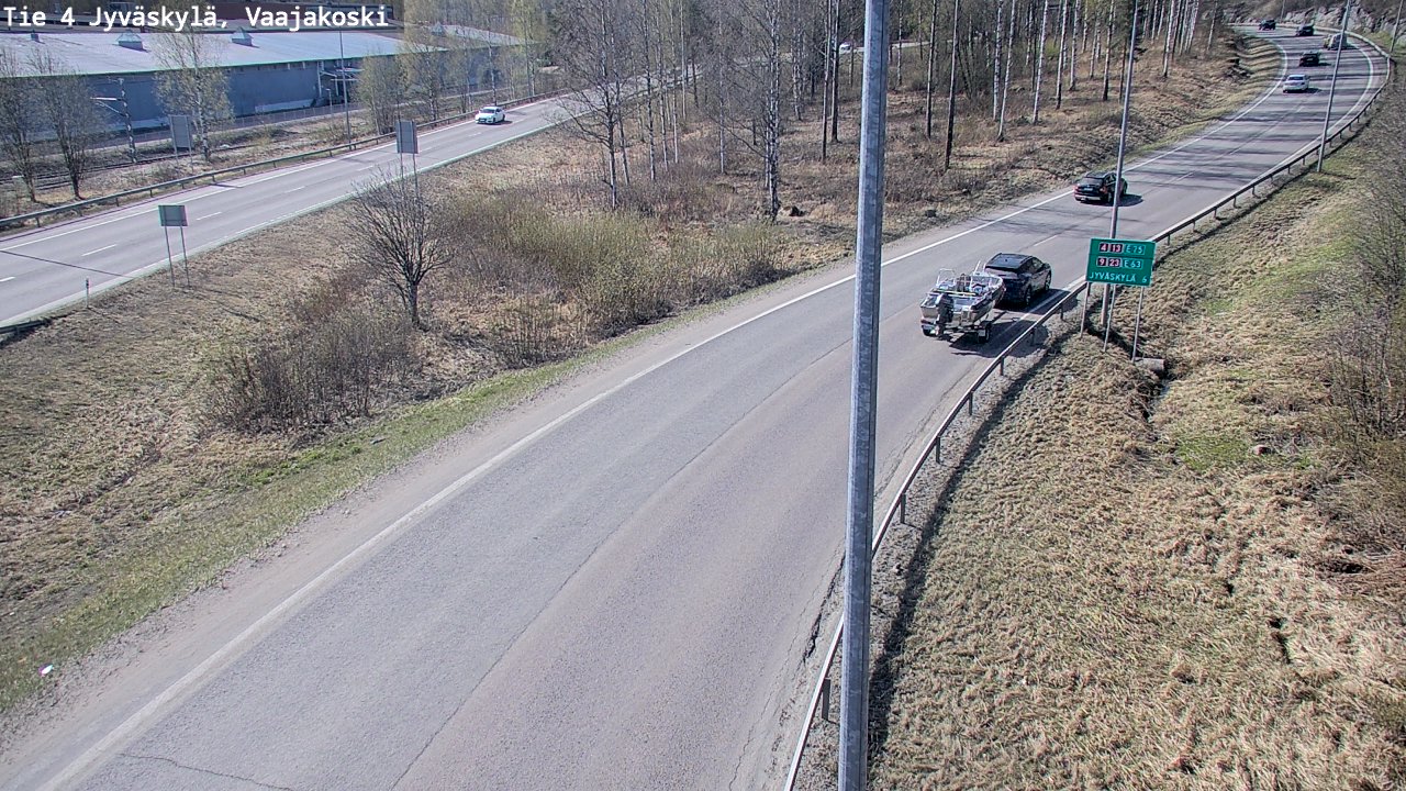 Weather Camera Image Road 4 Jyväskylä, Vaajakoski, Jyväskylä, Keski-Suomi