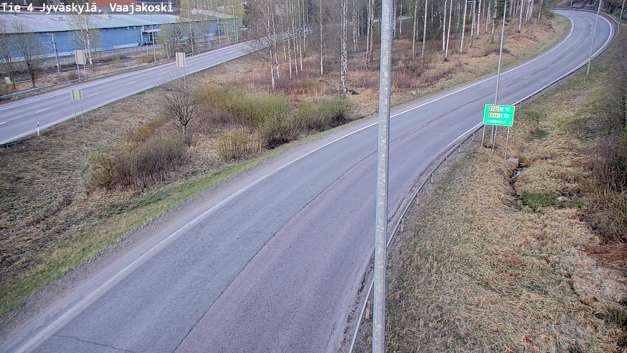 Weather Camera Image Väg 4 Jyväskylä, Vaajakoski, Jyväskylä, Keski-Suomi