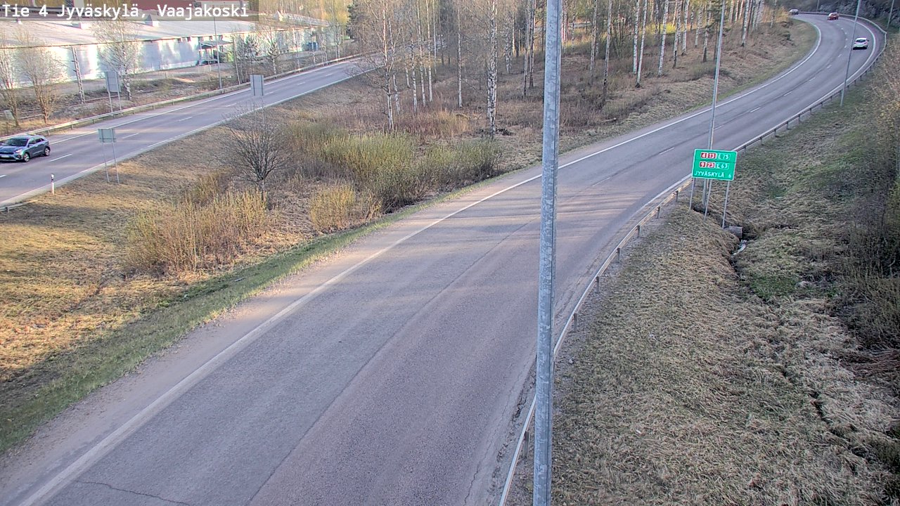 Weather Camera Image Road 4 Jyväskylä, Vaajakoski, Jyväskylä, Keski-Suomi