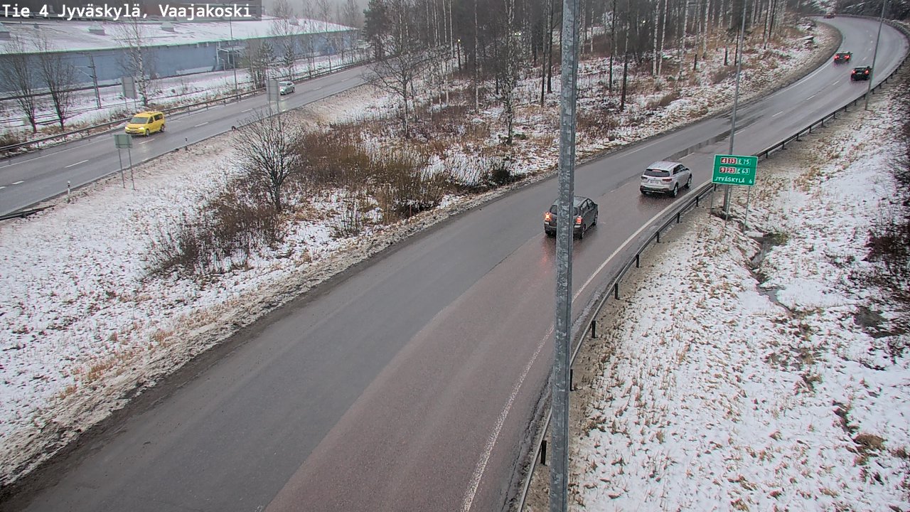 Weather Camera Image Väg 4 Jyväskylä, Vaajakoski, Jyväskylä, Keski-Suomi