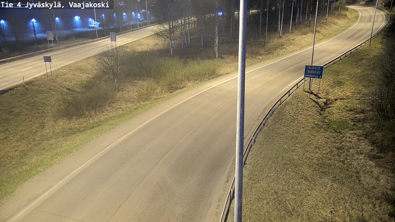 Weather Camera Image Road 4 Jyväskylä, Vaajakoski, Jyväskylä, Keski-Suomi