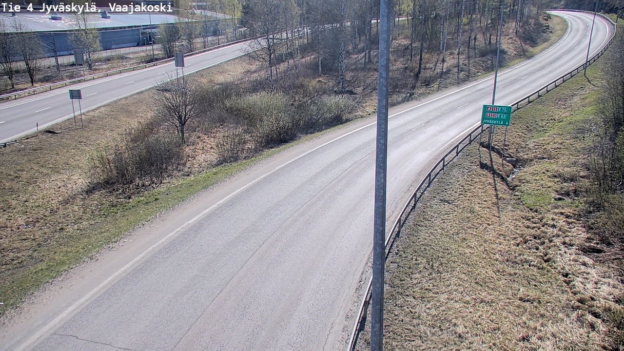 Weather Camera Image Road 4 Jyväskylä, Vaajakoski, Jyväskylä, Keski-Suomi