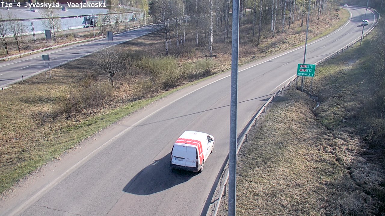 Weather Camera Image Road 4 Jyväskylä, Vaajakoski, Jyväskylä, Keski-Suomi