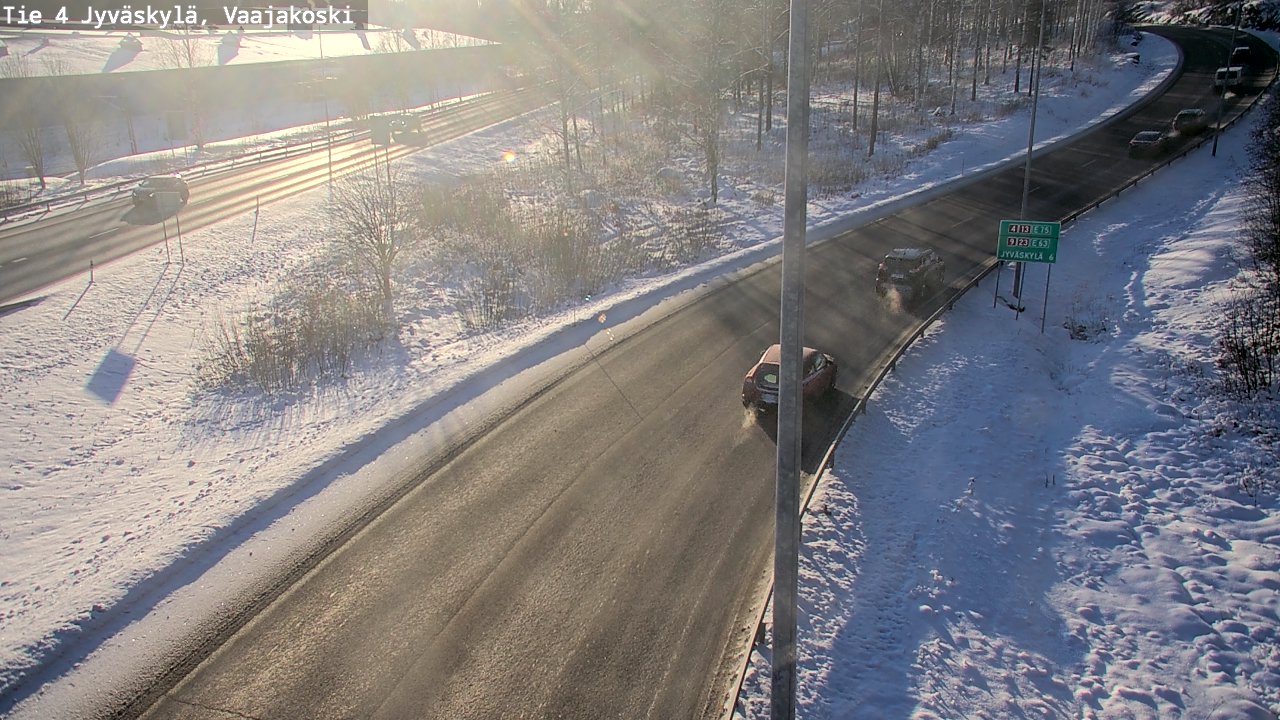 Weather Camera Image Road 4 Jyväskylä, Vaajakoski, Jyväskylä, Keski-Suomi