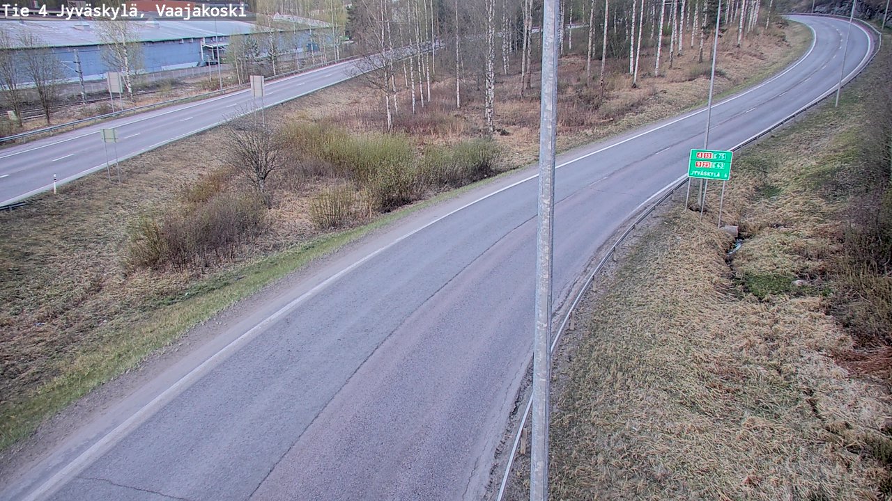 Weather Camera Image Väg 4 Jyväskylä, Vaajakoski, Jyväskylä, Keski-Suomi