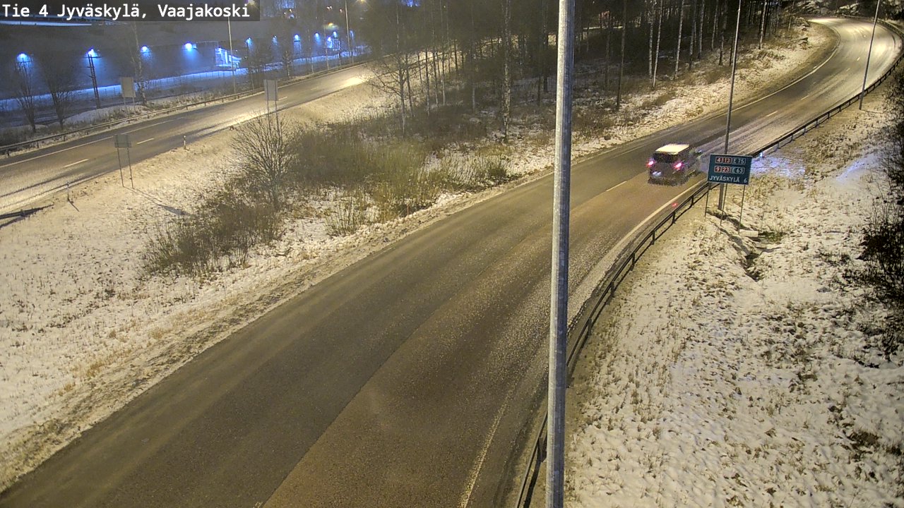 Weather Camera Image Väg 4 Jyväskylä, Vaajakoski, Jyväskylä, Keski-Suomi
