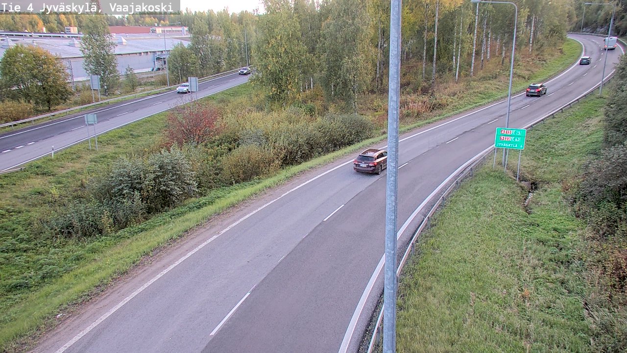 Weather Camera Image Road 4 Jyväskylä, Vaajakoski, Jyväskylä, Keski-Suomi