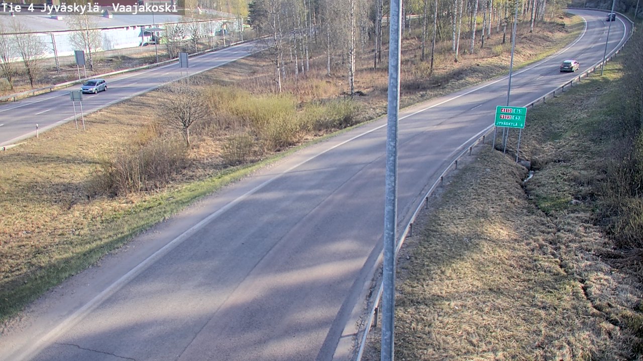 Weather Camera Image Road 4 Jyväskylä, Vaajakoski, Jyväskylä, Keski-Suomi