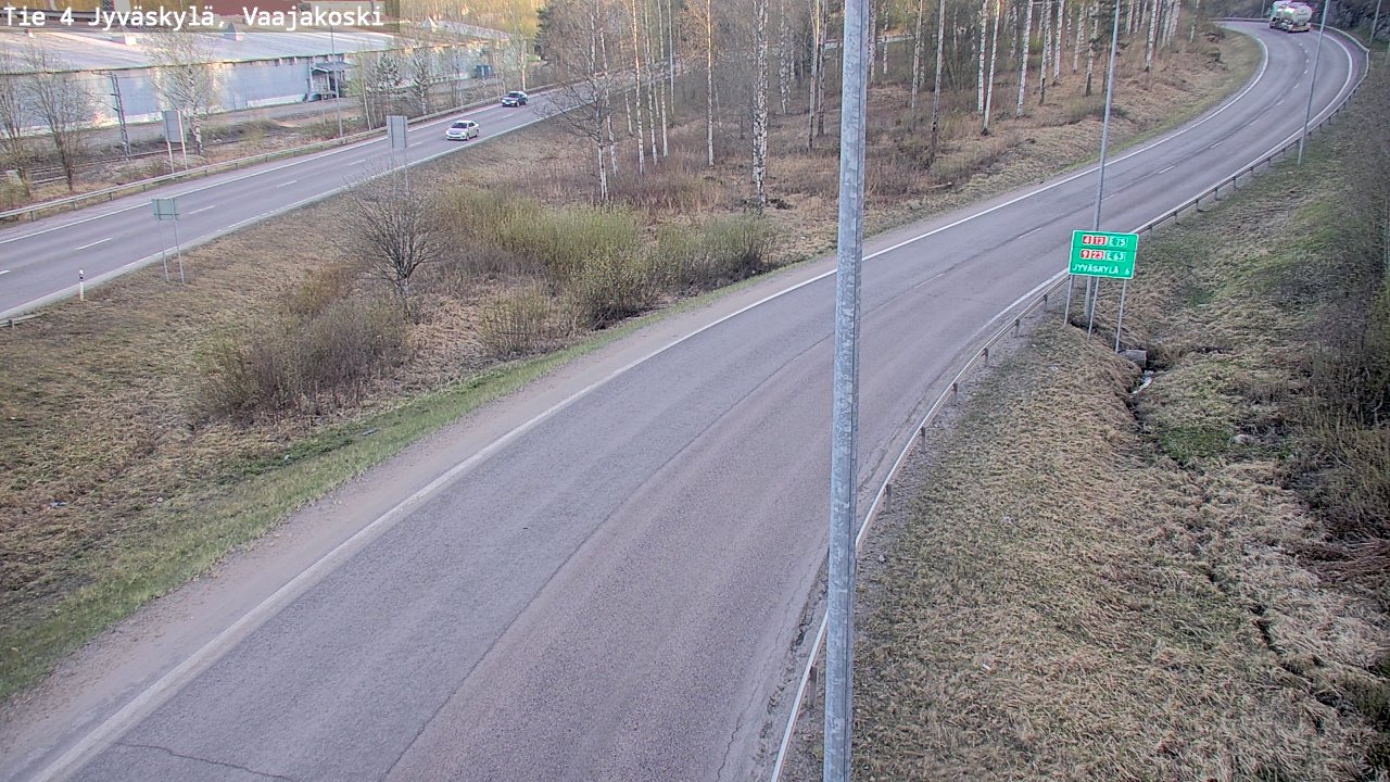 Weather Camera Image Road 4 Jyväskylä, Vaajakoski, Jyväskylä, Keski-Suomi