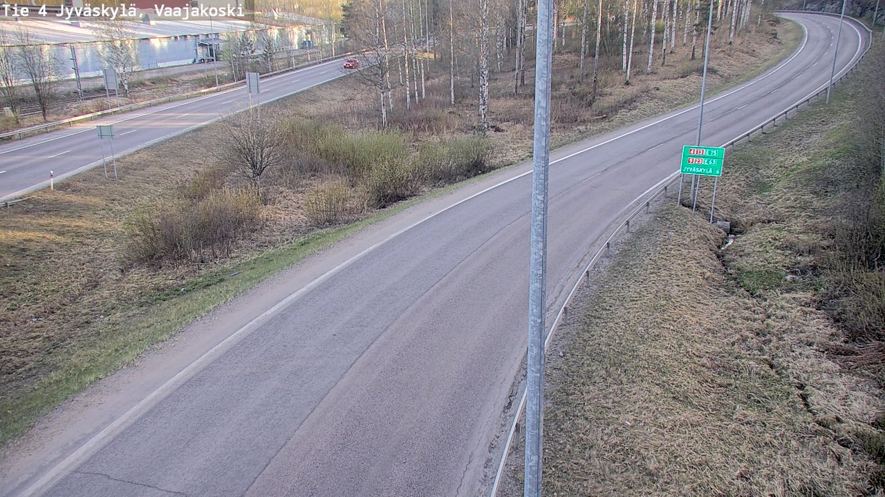 Weather Camera Image Road 4 Jyväskylä, Vaajakoski, Jyväskylä, Keski-Suomi