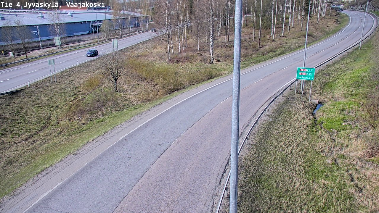 Weather Camera Image Väg 4 Jyväskylä, Vaajakoski, Jyväskylä, Keski-Suomi