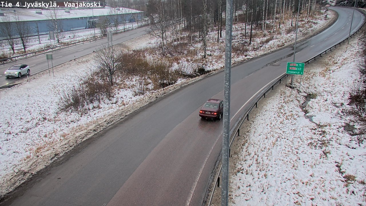 Weather Camera Image Väg 4 Jyväskylä, Vaajakoski, Jyväskylä, Keski-Suomi