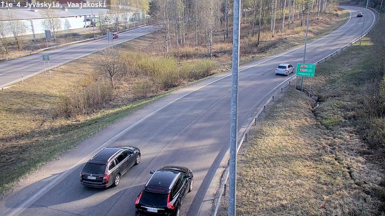 Weather Camera Image Road 4 Jyväskylä, Vaajakoski, Jyväskylä, Keski-Suomi