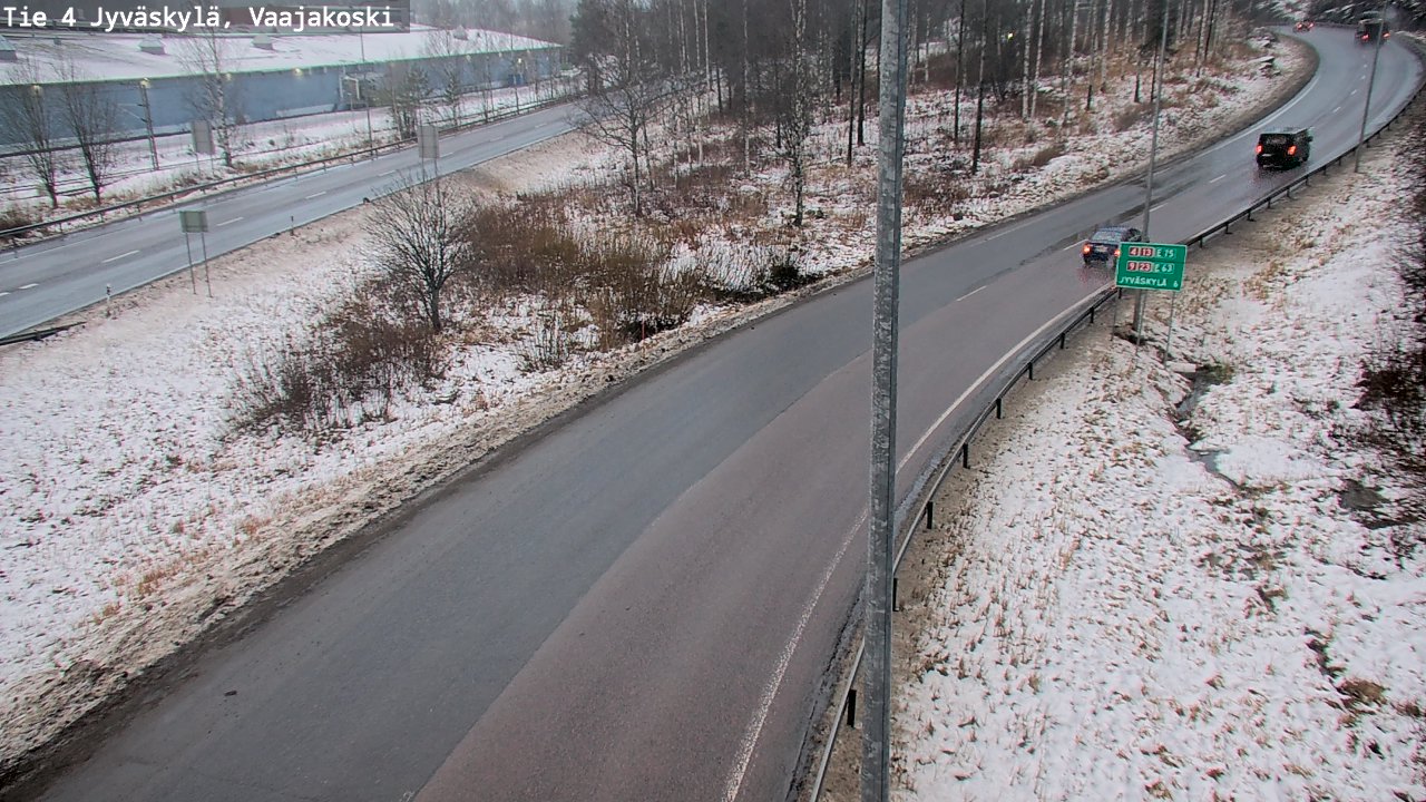 Weather Camera Image Väg 4 Jyväskylä, Vaajakoski, Jyväskylä, Keski-Suomi
