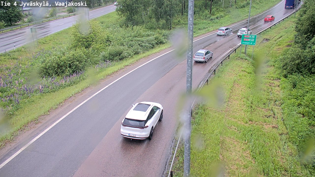 Weather Camera Image Väg 4 Jyväskylä, Vaajakoski, Jyväskylä, Keski-Suomi