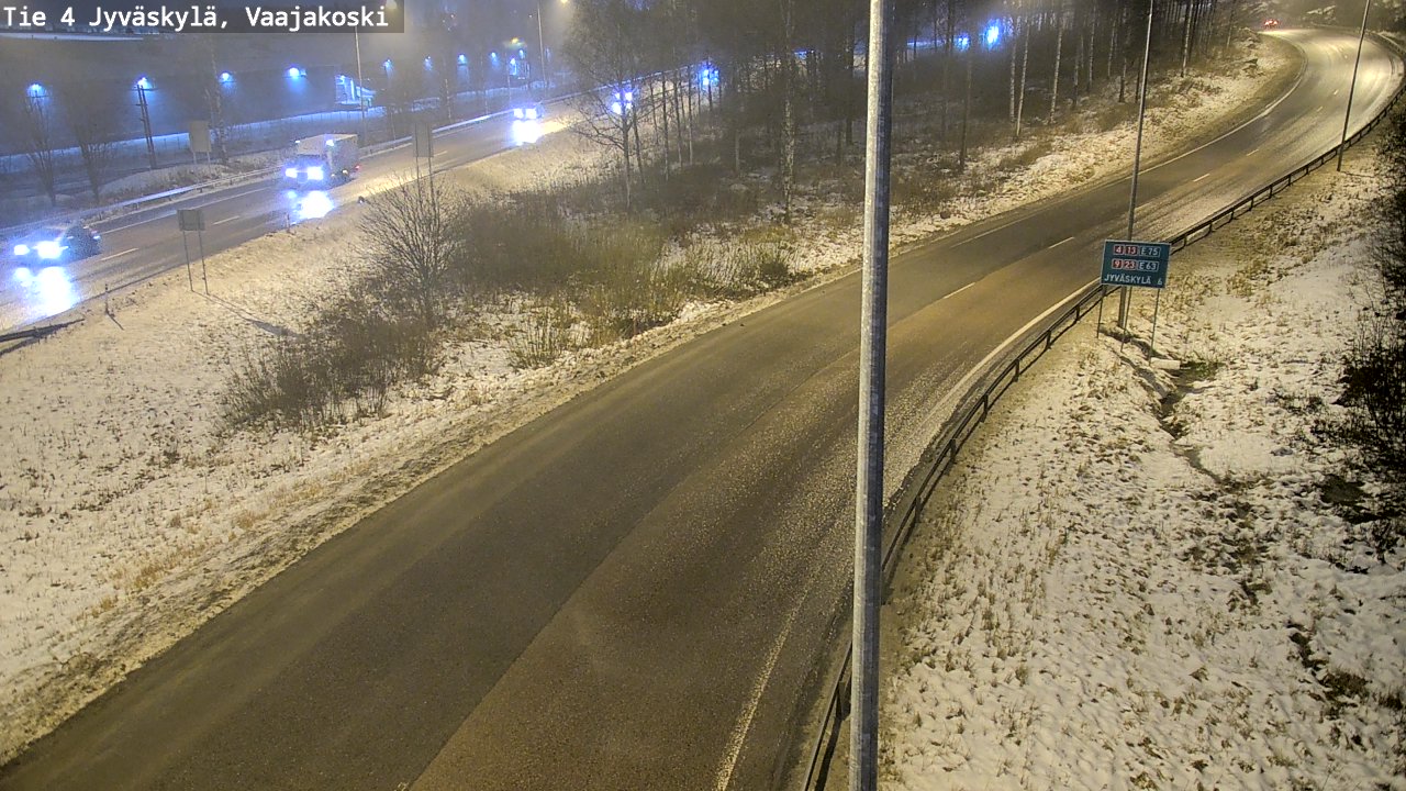 Weather Camera Image Väg 4 Jyväskylä, Vaajakoski, Jyväskylä, Keski-Suomi