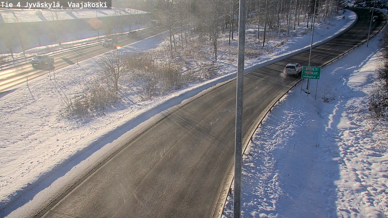 Weather Camera Image Road 4 Jyväskylä, Vaajakoski, Jyväskylä, Keski-Suomi