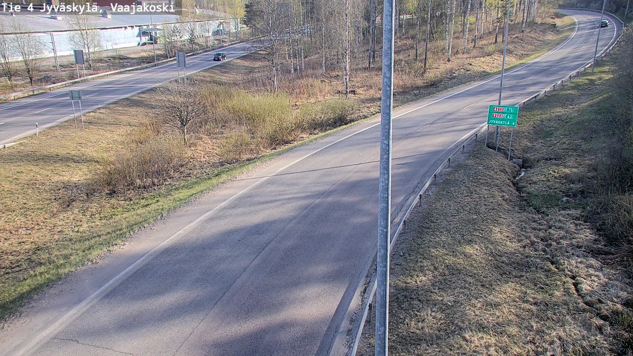 Weather Camera Image Road 4 Jyväskylä, Vaajakoski, Jyväskylä, Keski-Suomi
