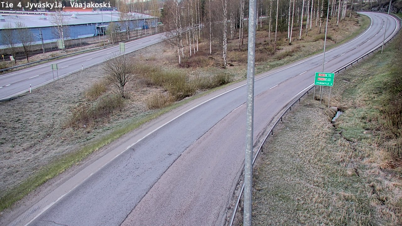 Weather Camera Image Road 4 Jyväskylä, Vaajakoski, Jyväskylä, Keski-Suomi