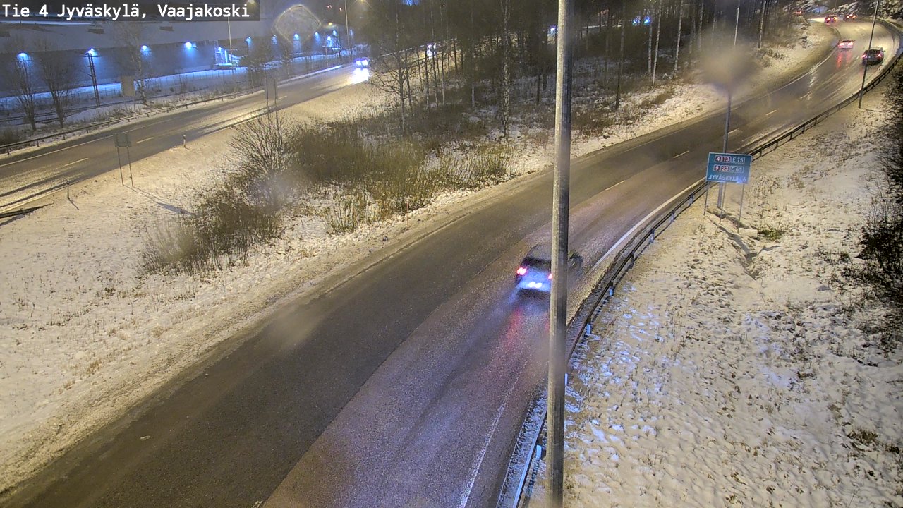 Weather Camera Image Väg 4 Jyväskylä, Vaajakoski, Jyväskylä, Keski-Suomi
