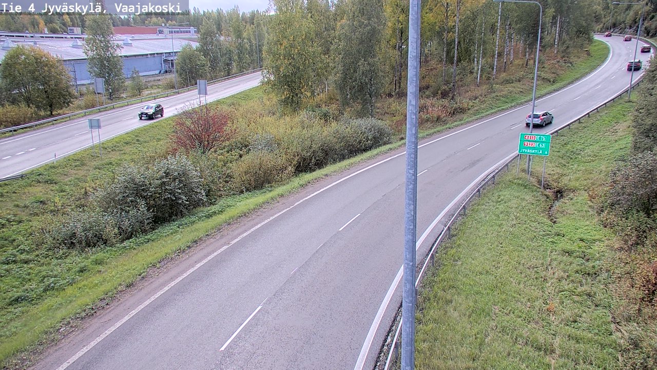 Weather Camera Image Road 4 Jyväskylä, Vaajakoski, Jyväskylä, Keski-Suomi