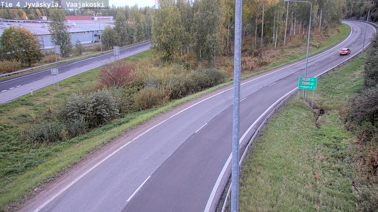 Weather Camera Image Road 4 Jyväskylä, Vaajakoski, Jyväskylä, Keski-Suomi
