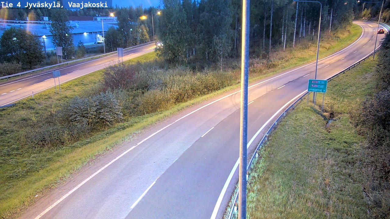 Weather Camera Image Road 4 Jyväskylä, Vaajakoski, Jyväskylä, Keski-Suomi