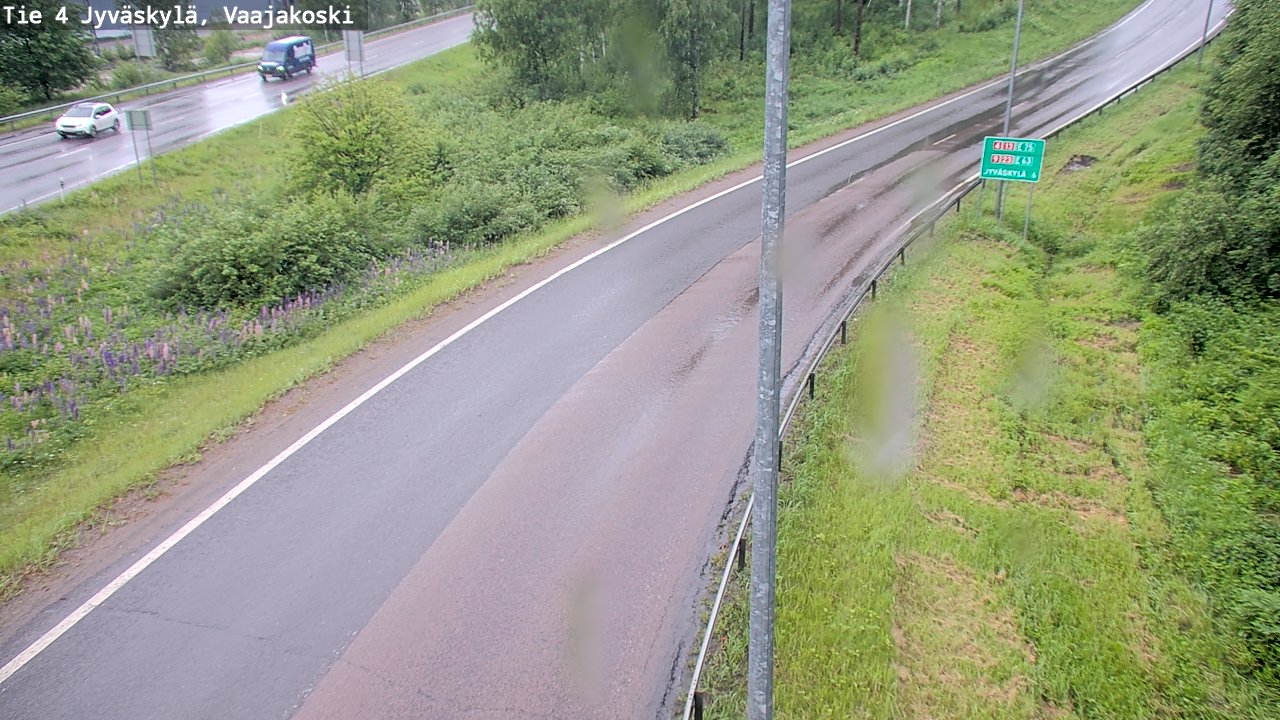 Weather Camera Image Road 4 Jyväskylä, Vaajakoski, Jyväskylä, Keski-Suomi