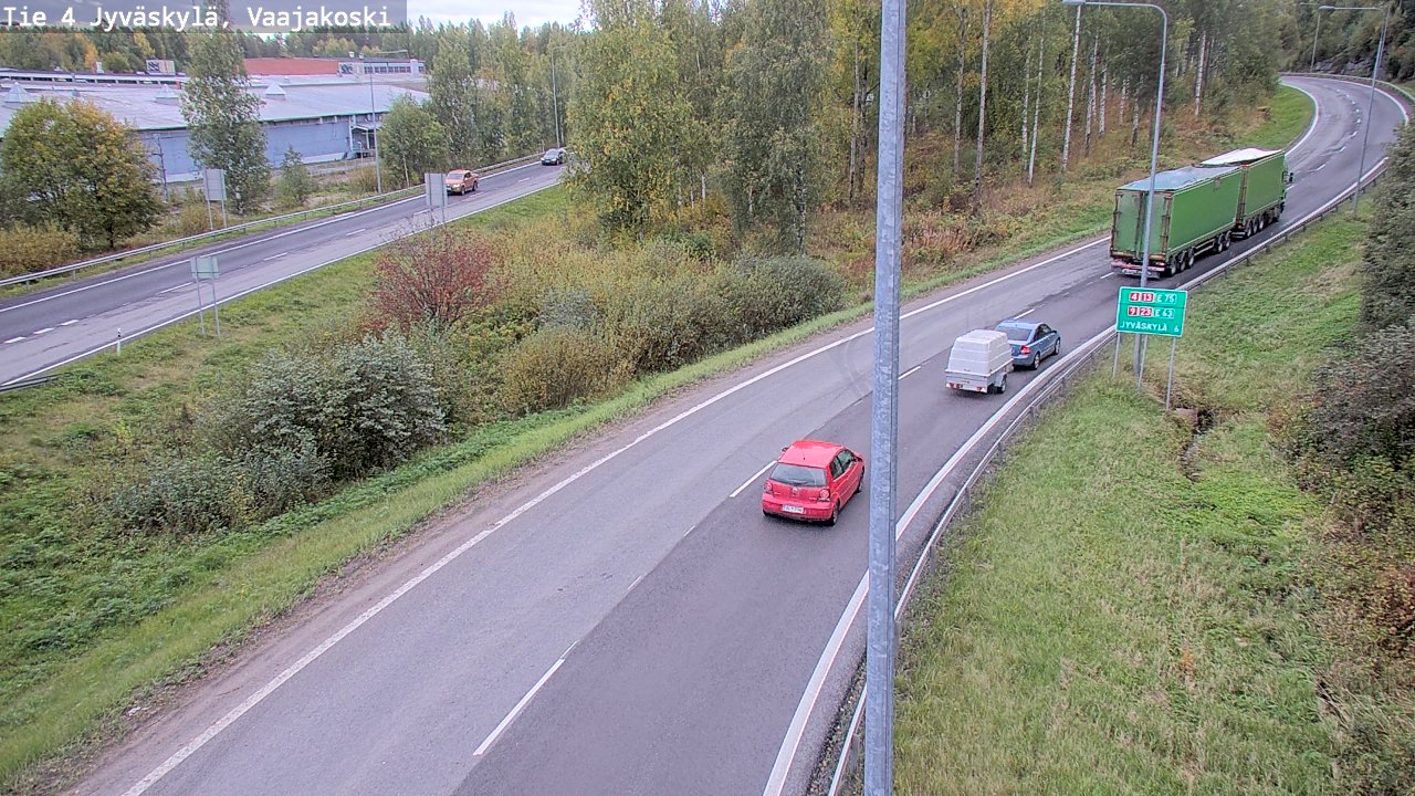 Weather Camera Image Road 4 Jyväskylä, Vaajakoski, Jyväskylä, Keski-Suomi