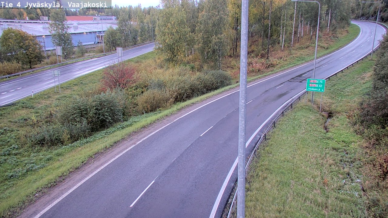 Weather Camera Image Road 4 Jyväskylä, Vaajakoski, Jyväskylä, Keski-Suomi