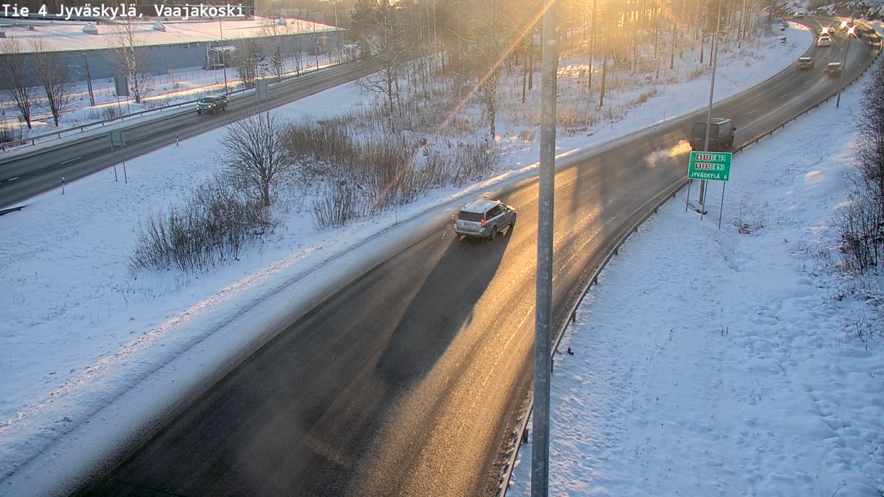 Weather Camera Image Road 4 Jyväskylä, Vaajakoski, Jyväskylä, Keski-Suomi