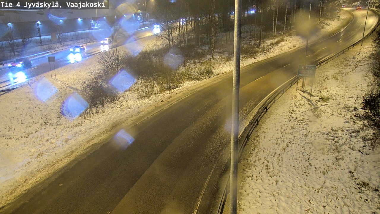 Weather Camera Image Väg 4 Jyväskylä, Vaajakoski, Jyväskylä, Keski-Suomi