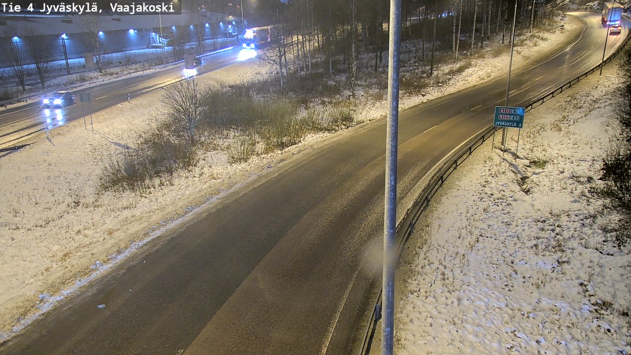 Weather Camera Image Väg 4 Jyväskylä, Vaajakoski, Jyväskylä, Keski-Suomi