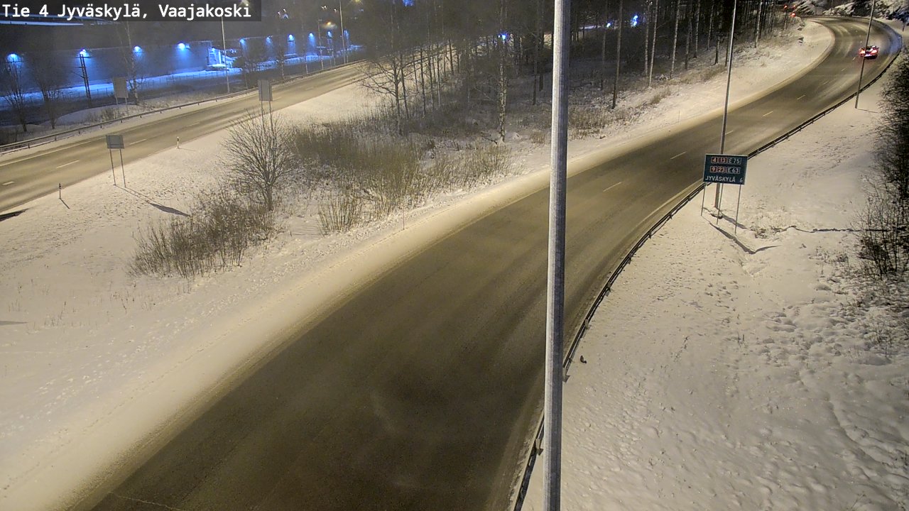 Weather Camera Image Road 4 Jyväskylä, Vaajakoski, Jyväskylä, Keski-Suomi