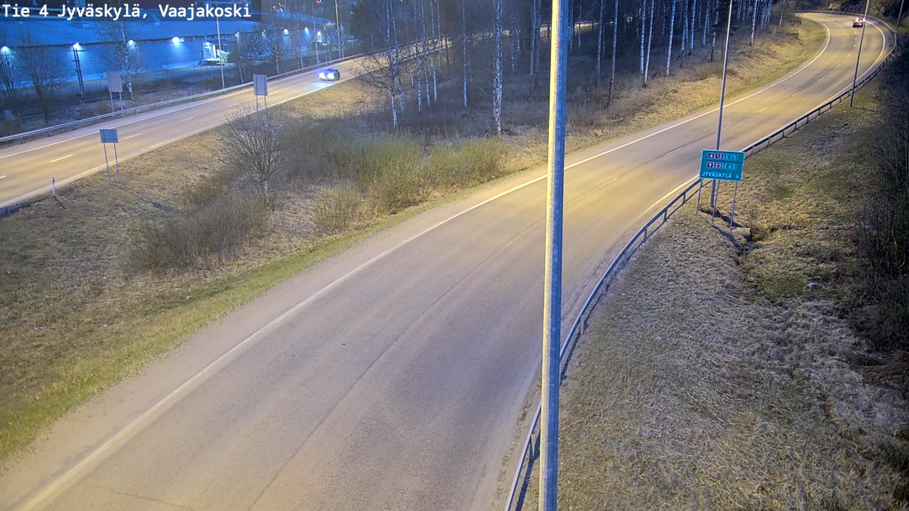 Weather Camera Image Road 4 Jyväskylä, Vaajakoski, Jyväskylä, Keski-Suomi