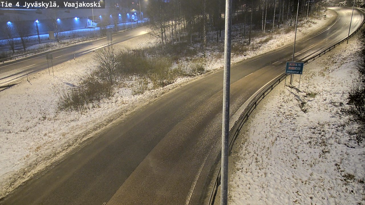 Weather Camera Image Väg 4 Jyväskylä, Vaajakoski, Jyväskylä, Keski-Suomi