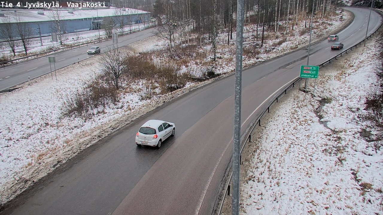 Weather Camera Image Väg 4 Jyväskylä, Vaajakoski, Jyväskylä, Keski-Suomi