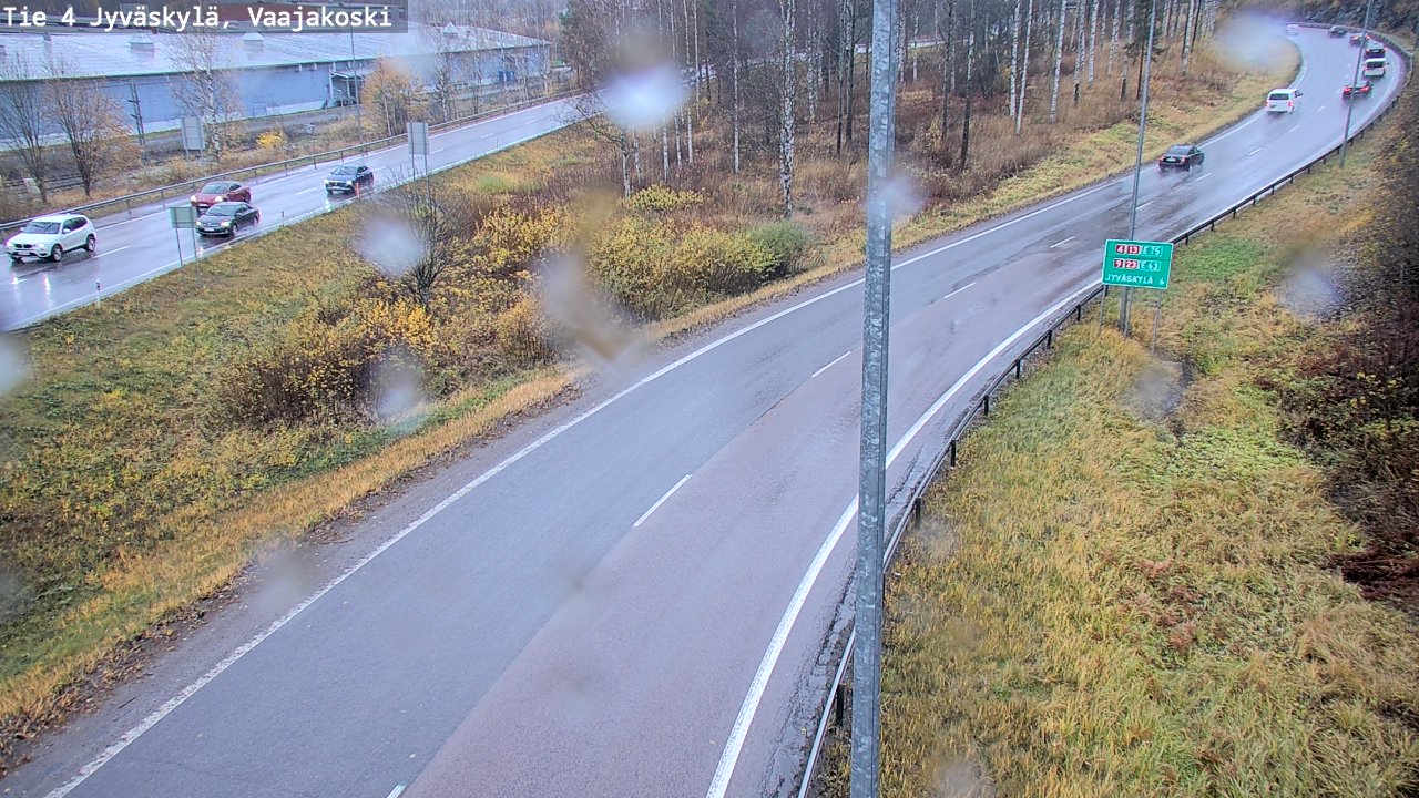 Weather Camera Image Väg 4 Jyväskylä, Vaajakoski, Jyväskylä, Keski-Suomi