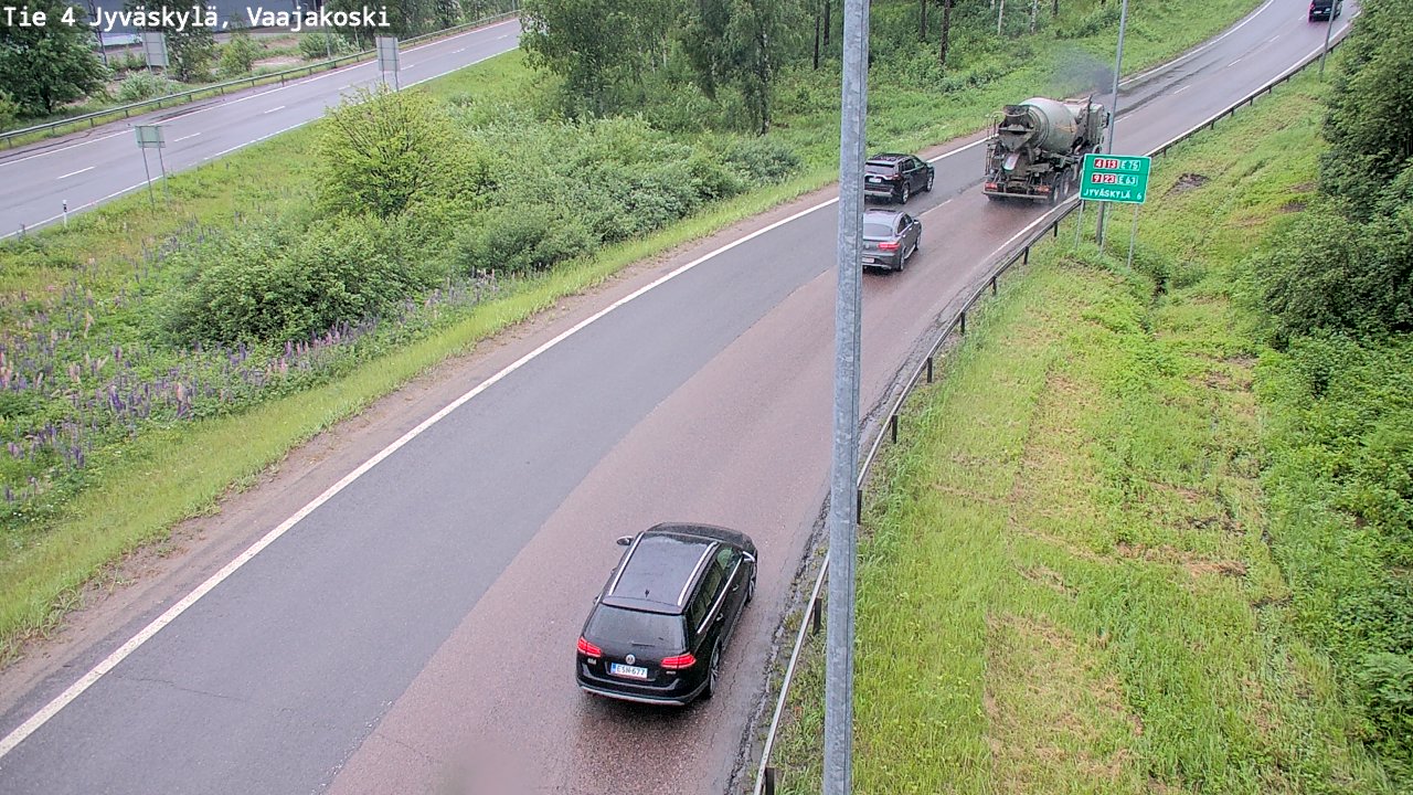 Weather Camera Image Väg 4 Jyväskylä, Vaajakoski, Jyväskylä, Keski-Suomi