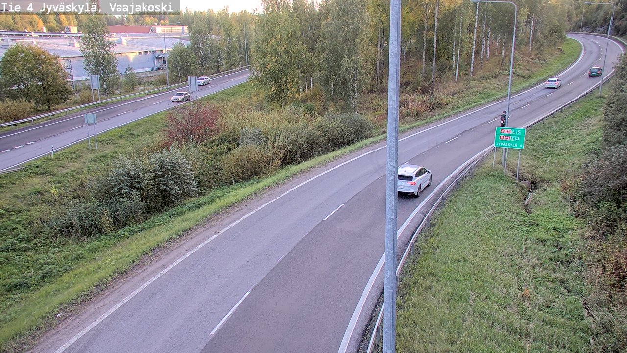 Weather Camera Image Road 4 Jyväskylä, Vaajakoski, Jyväskylä, Keski-Suomi