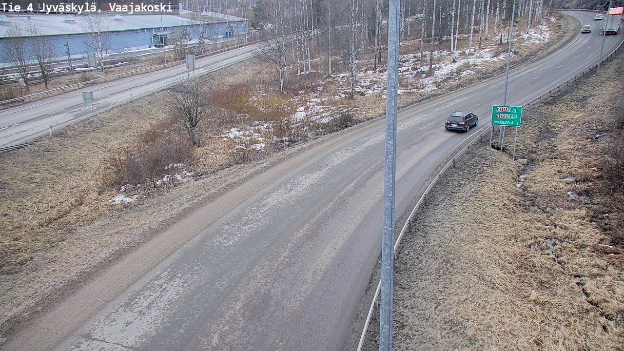 Weather Camera Image Road 4 Jyväskylä, Vaajakoski, Jyväskylä, Keski-Suomi